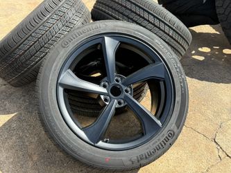 4x 2026 Tesla Model Y Juniper Wheels Rims Crossflow With Continental 255/45R19 100% NEW