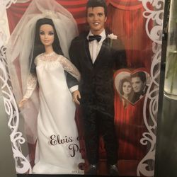 Elvis and Priscilla Barbie Dolls
