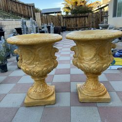 New Flower Pots Made Out Of Cement Perfect Gift 