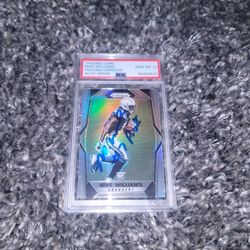Mike Williams Signed Inscribed "#7 Pick" 2017 Silver Prizm Rookie Card PSA GEM MT 10 AUTO