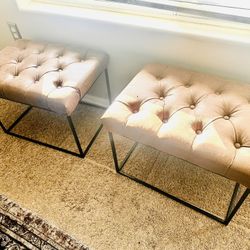 Leather Stool Bench