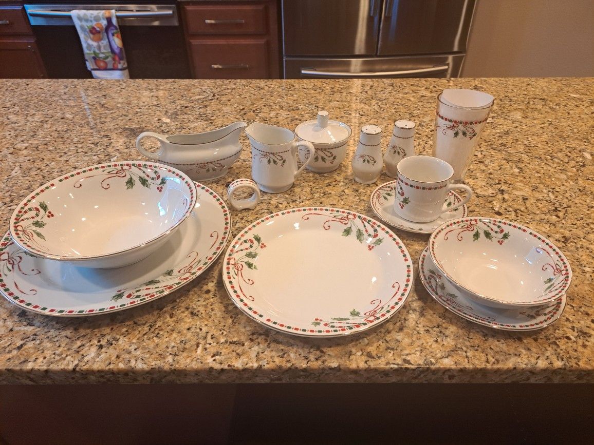 Christmas China 8 pc Set