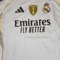 Real Madrid Vini Jr. Home Jersey 25/26 LARGE