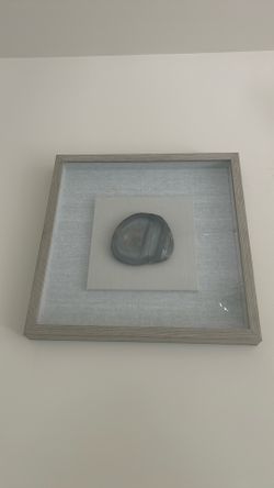 Crystal Agate Stone Framed Decor for Home