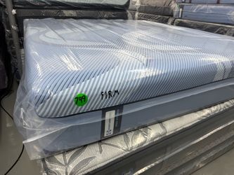 KING SIZE SEALY POSTUREPEDIC PRO (FIRM) HYBRID MATTRESS & BOX SPRINGS BED SET