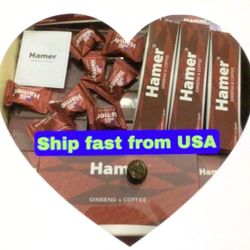 Hamer coffee ginseng Candy Small Box Of 8 (Pcs)
