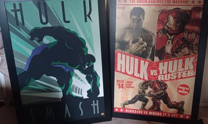 Marvel Hulk Iron man art