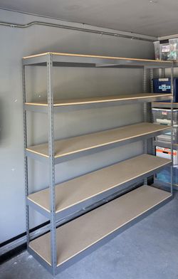 Garage Shelving 96 in W x 18 in D 5 Tier Storage Rack Similar To Uline Delivery Available