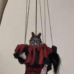 Old Devil Marionette Doll 