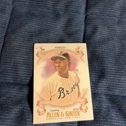 Hank Aaron 2021 Ginter Card #1
