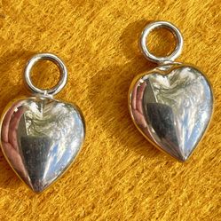 Small Rounded Heart Pendants
