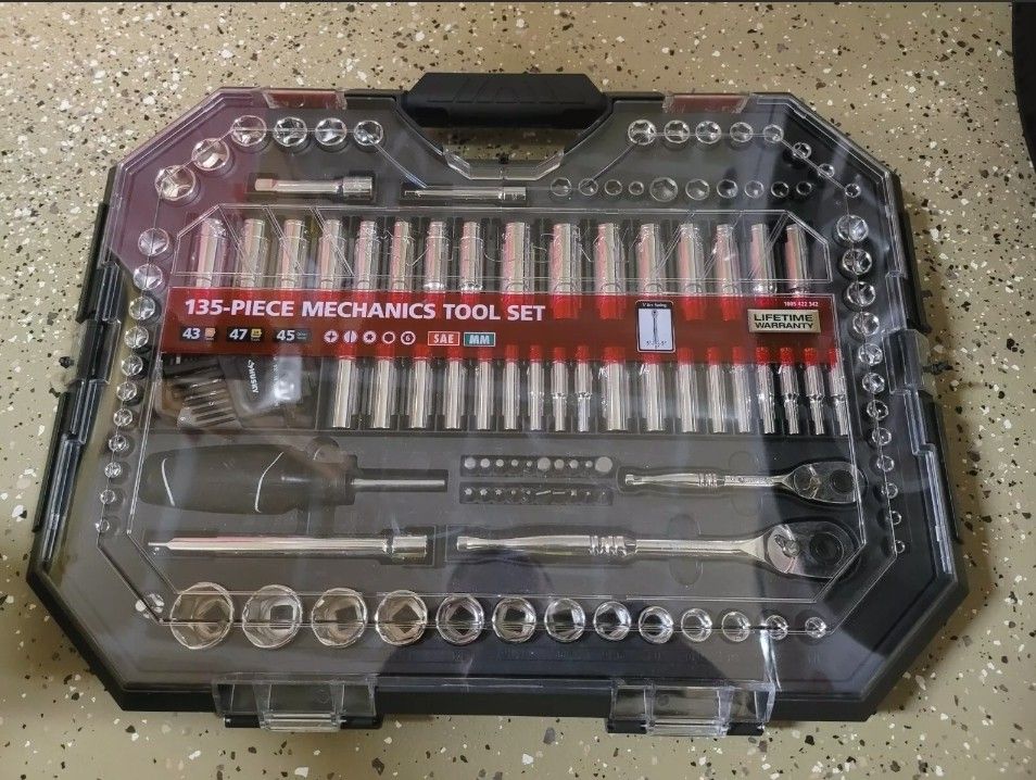 Husky Clear Case Mechanics Tool Set 135-piece H135CLMTS