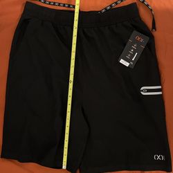 2(X)IST Shorts Mens Large Black Athletic Running Drawstring