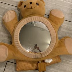 Teddy Bear Plush Baby Car Mirror For Rear Facing Carseat Stuffed 