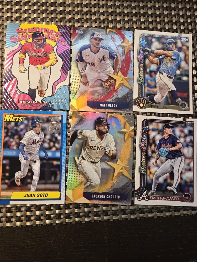 Topps Series 2 Cards (6) Total $5 All