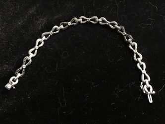 925 marcasite and diamond bracelet