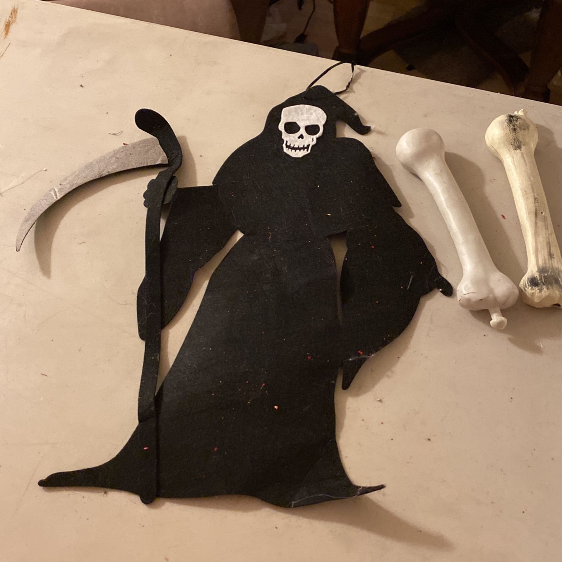 Cloth Grim Reaper Halloween Decoration