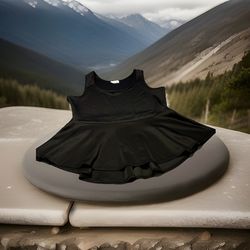 Beautiful black flare out dress shirt