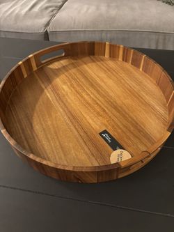Decent Vrvege-20” Heavy Duty Acacia Wood Tray