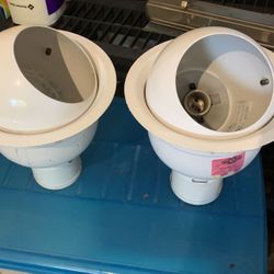 2 Vintage 6” Recessed Orbiting Eyeball Lighting Cans USED