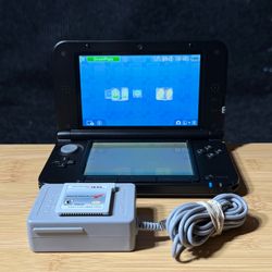 Nintendo 3DS XL USA Black Handheld Console System Bundle