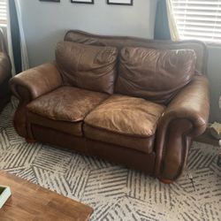 Leather Love Seat