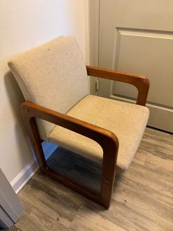 2 Wood Frame Accent Chair