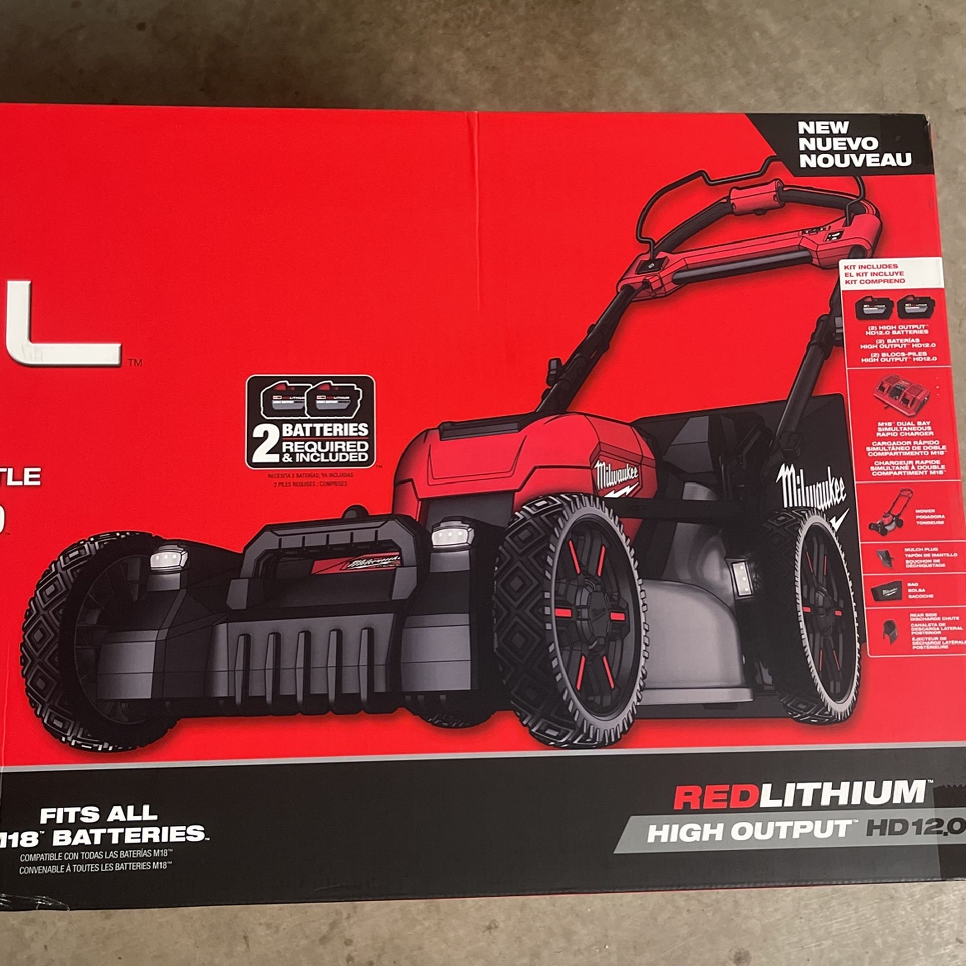 Milwaukee Self Propelled Dual Battery Mower Kit