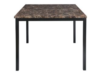 Tempe Richly Hued Brown Faux Marble Top Counter Height Table