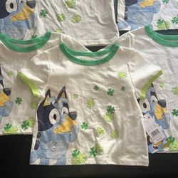 Brand New Bluey Toddler Tops