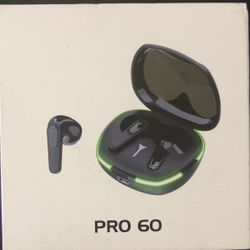 PRO60 True Wireless Headphones V5.3 Sport Headset Earbuds Touch Control