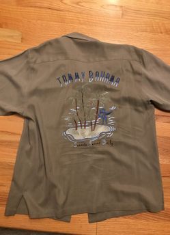 Brown Tommy Bahama silk shirt