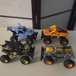 Lego Technic Monster Jam Collection 4 Truck 2 In 1 Pull Back 