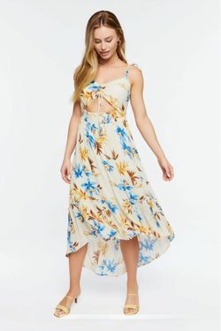 Forever 21 Floral Cut-out Maxi Dress
