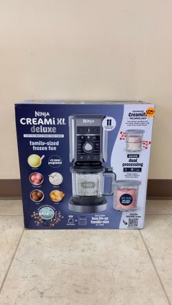 NINJA CREAMI XL DELUXE 11-IN-1 ICE CREAM & FROZEN TREAT MAKER