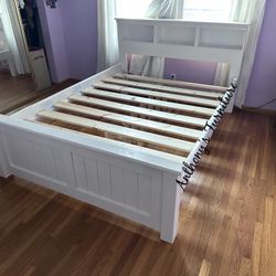 White Queen Bed Frame 