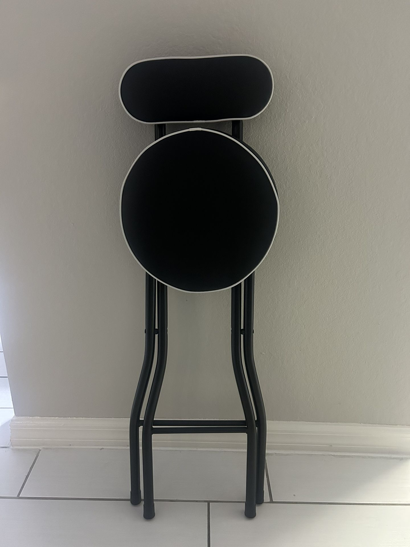 2 Portable Bar Stools - Used Once Amazon Price $64