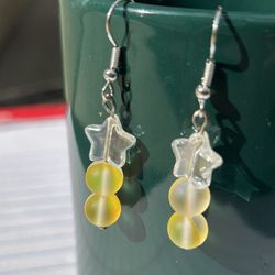 Handmade Star Drop Earrings 