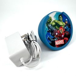 Amazon Echo Pop Kids - Designed for kids - With Parental Con - Marvel's Avengers