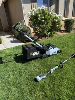 Ego Lawnmower and Weedeater