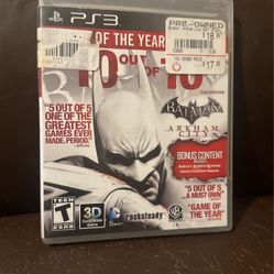 Batman Arkham City PS3 
