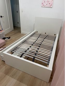 IKEA twin bed white