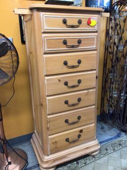 Blond 7 Drawer Lingerie Out Vale Rack By National MT Airy For Sale