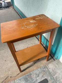 Wooden side table small