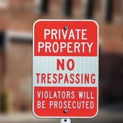 Private Property Sign