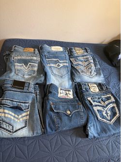 Men's  Jeans Bundle - Rock Revival / True Religion/american fighter