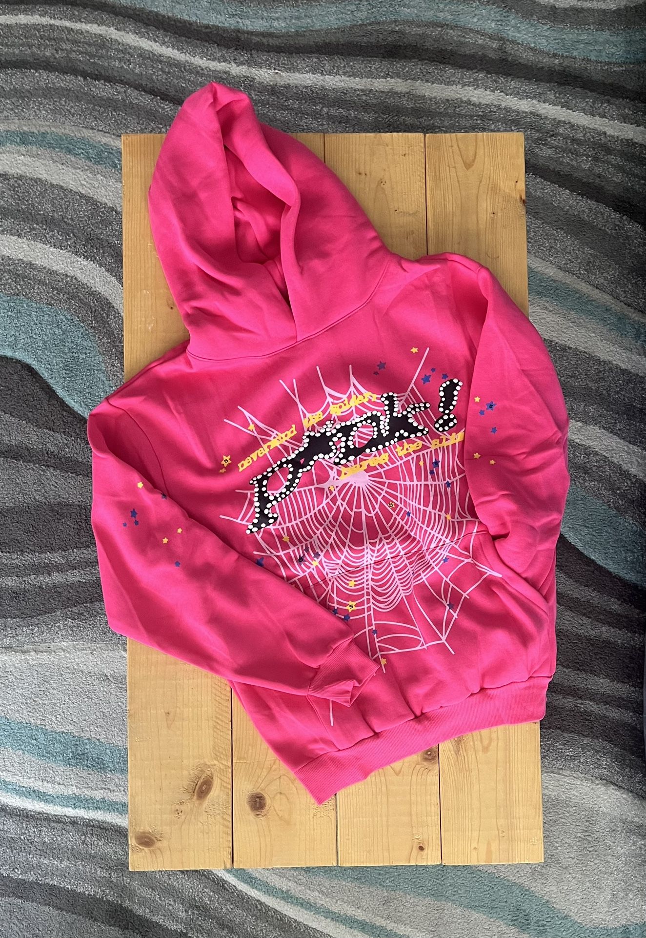 Sp5der Pink V2 Hoodie - Authentic - 90$