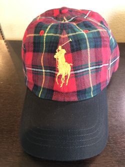 Boy’s Plaid Ralph Lauren Polo Hat (Size 8-20)