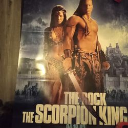The Rock The Scorpion King Vintage Movie Poster