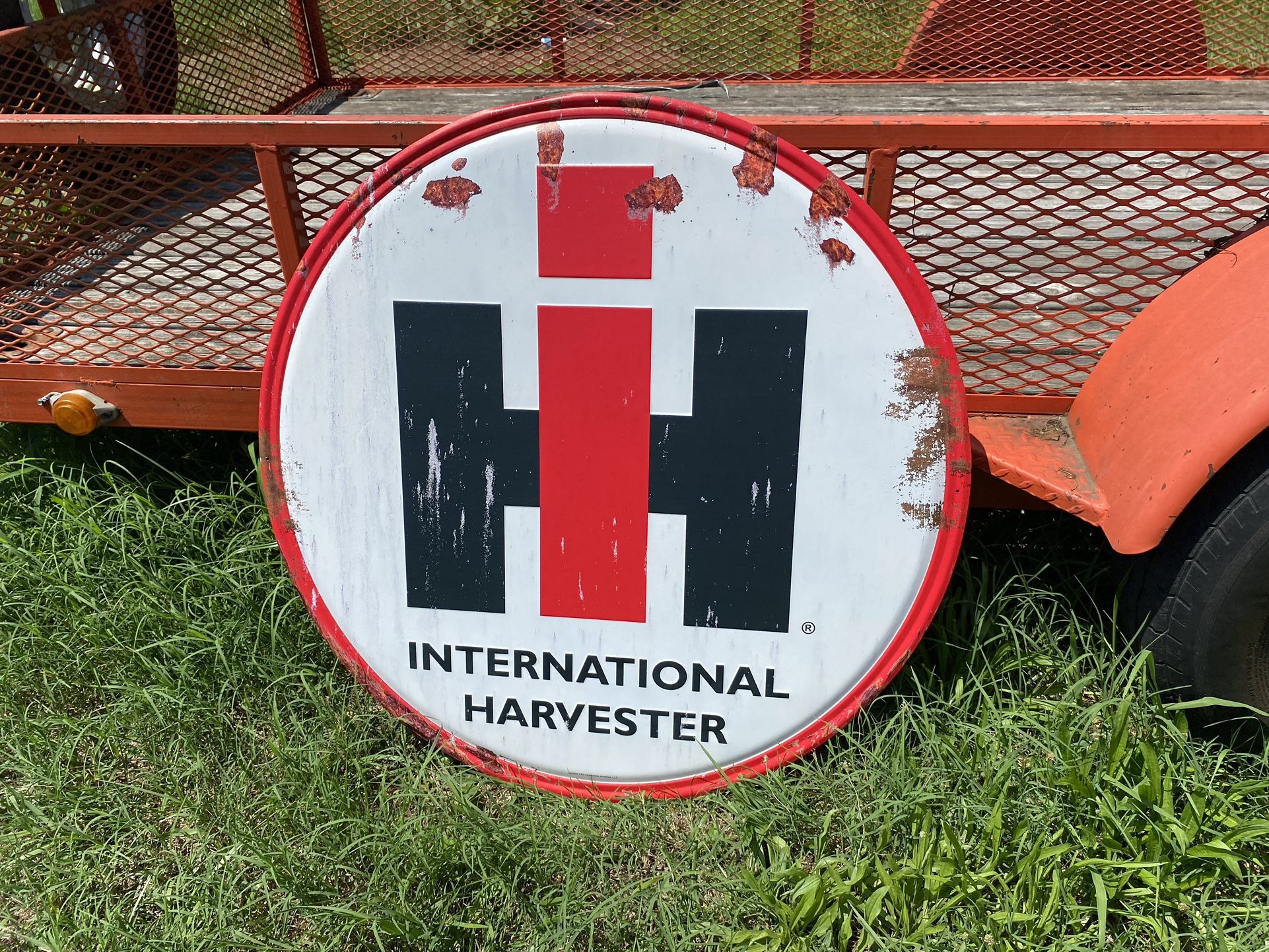LARGE 36" International Harvester IH Logo Farming / Tractor Metal Sign - 42080